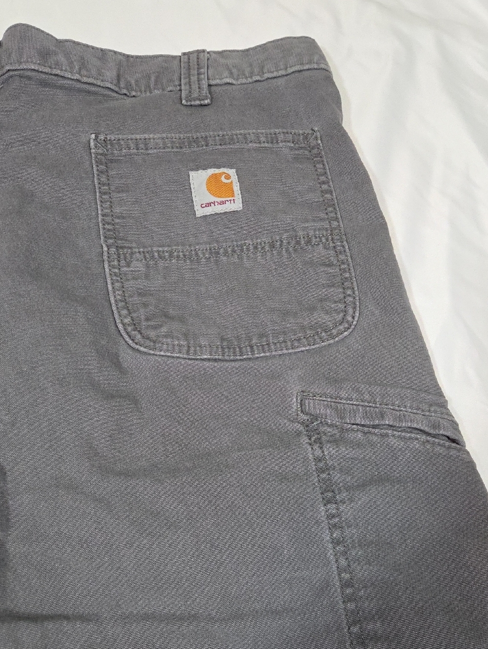 Carhartt Relaxed Fit Gray Mens Cargo Shorts Size 36 - Picture 11 of 12